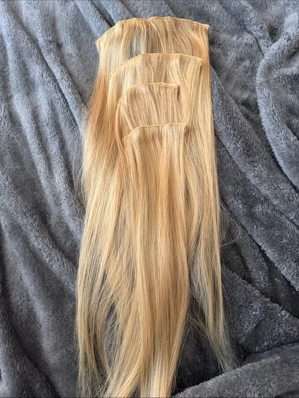 Blonde Straight Clip-In Hair Extension - Natural Blonde